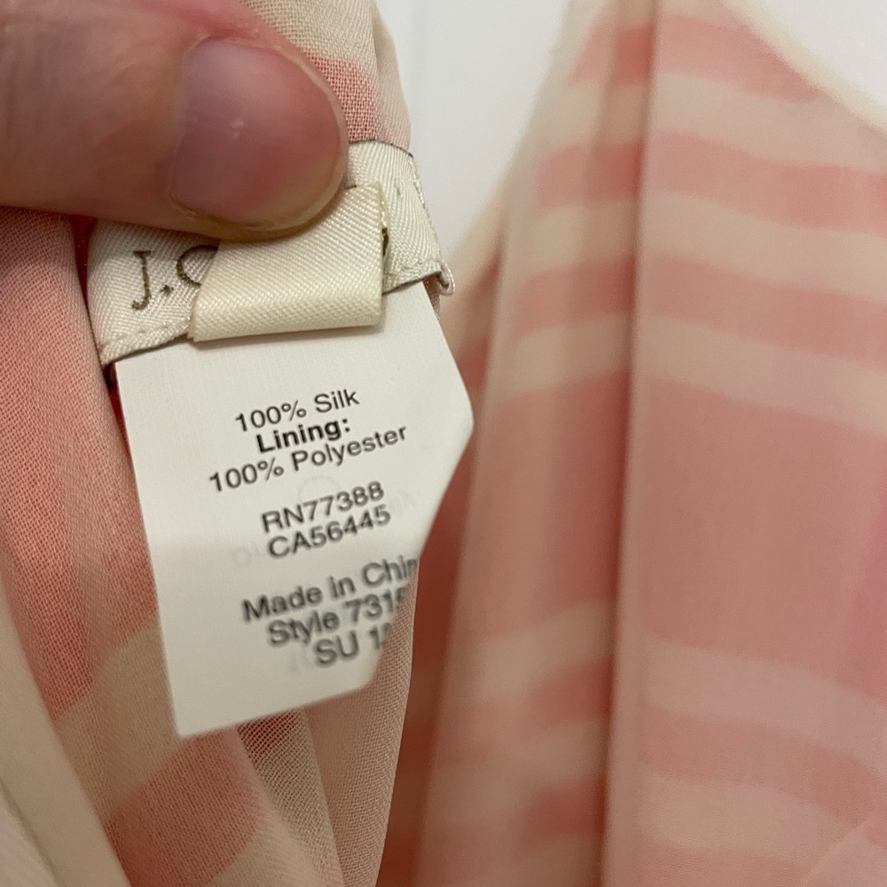 J. Crew JCrew silk striped dress size 4 - Picture 7 of 7